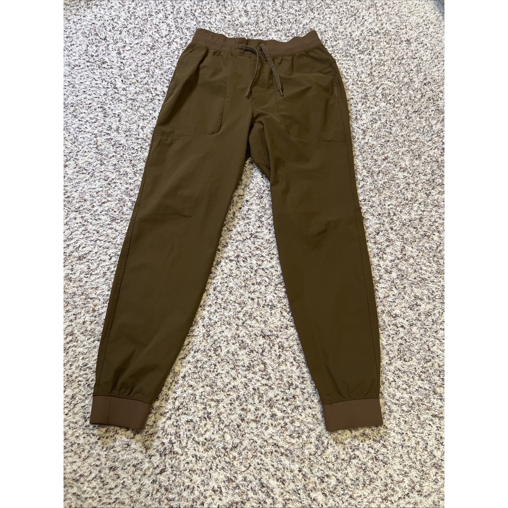 Lululemon Jogger Pants Mens Sz M Taupe Flecked Stretch Pockets Athletic Unused